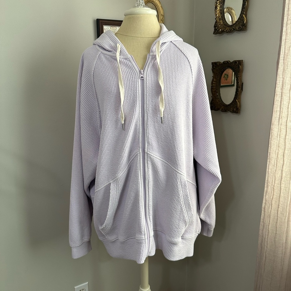 Lavender Hooded Women's Top